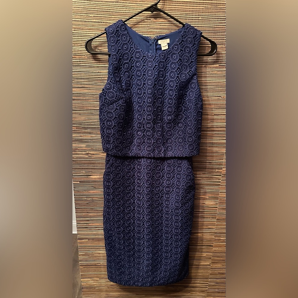 J. Crew Blue Sleeveless Dress